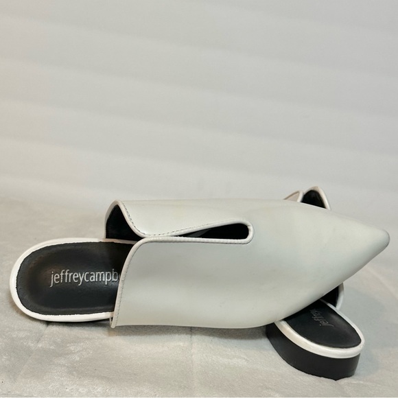 Jeffrey Campbell Womens Mules Cleos White Patent Leather Pointed Toe Size 6 - Picture 12 of 16